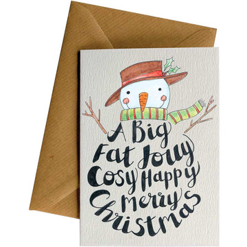 Big Fat Christmas #WS-C115 – wholesale hand-designed greeting card by Little Difference