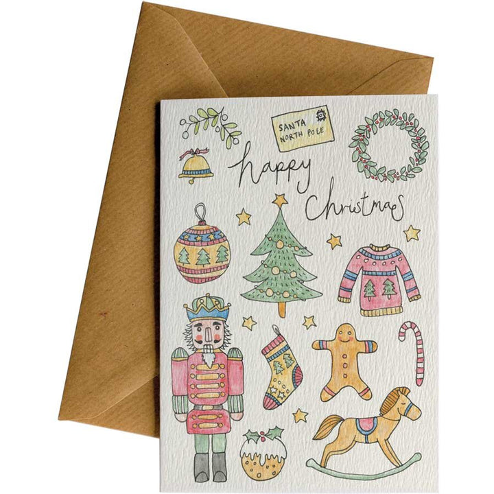 Pack of 21 CHRISTMAS Cards – hand-designed greeting card pack by Little Difference