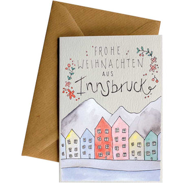 Weihnachten Innsbruck #WS-G044 – wholesale hand-designed greeting card by Little Difference