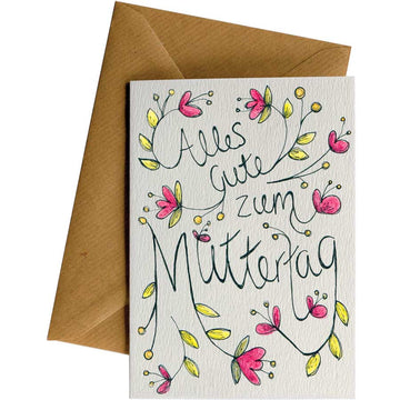 Alles Gute Muttertag #WS-G052 – wholesale hand-designed greeting card by Little Difference