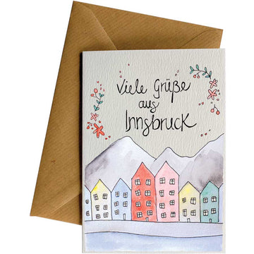 Innsbruck #G056 – hand-designed greeting card by Little Difference