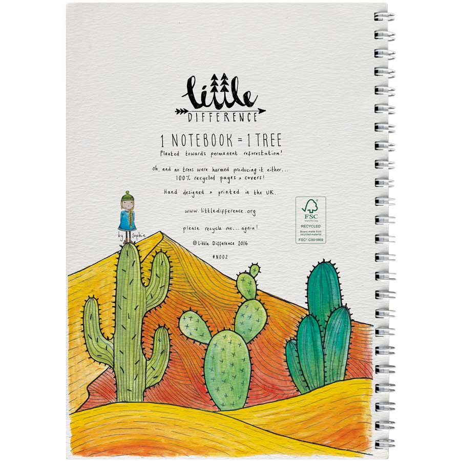 Notebook - Desert #NB-WS-2 – wholesale hand-designed notebook by Little Difference