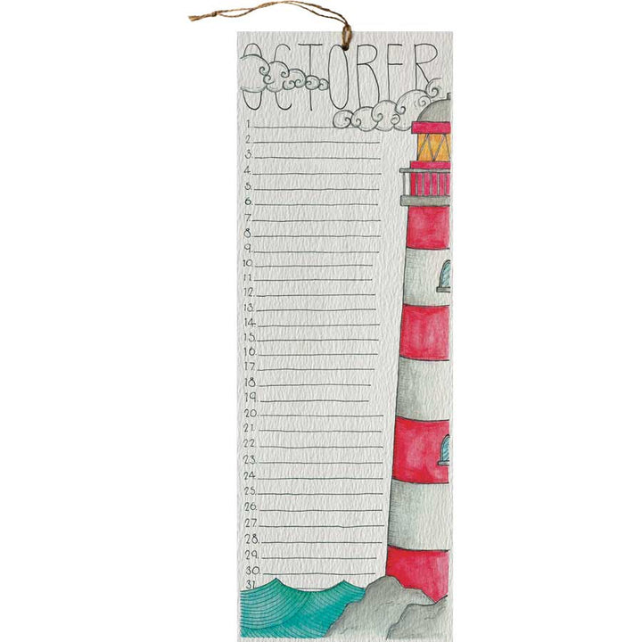 Perpetual Calendar - Seaside #CP-WS-1 – wholesale reusable calendar by Little Difference