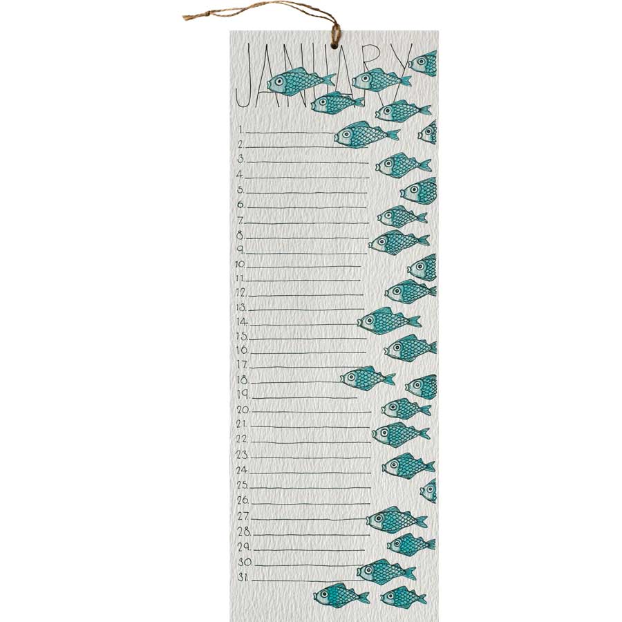 Perpetual Calendar - Seaside #CP-WS-1 – wholesale reusable calendar by Little Difference