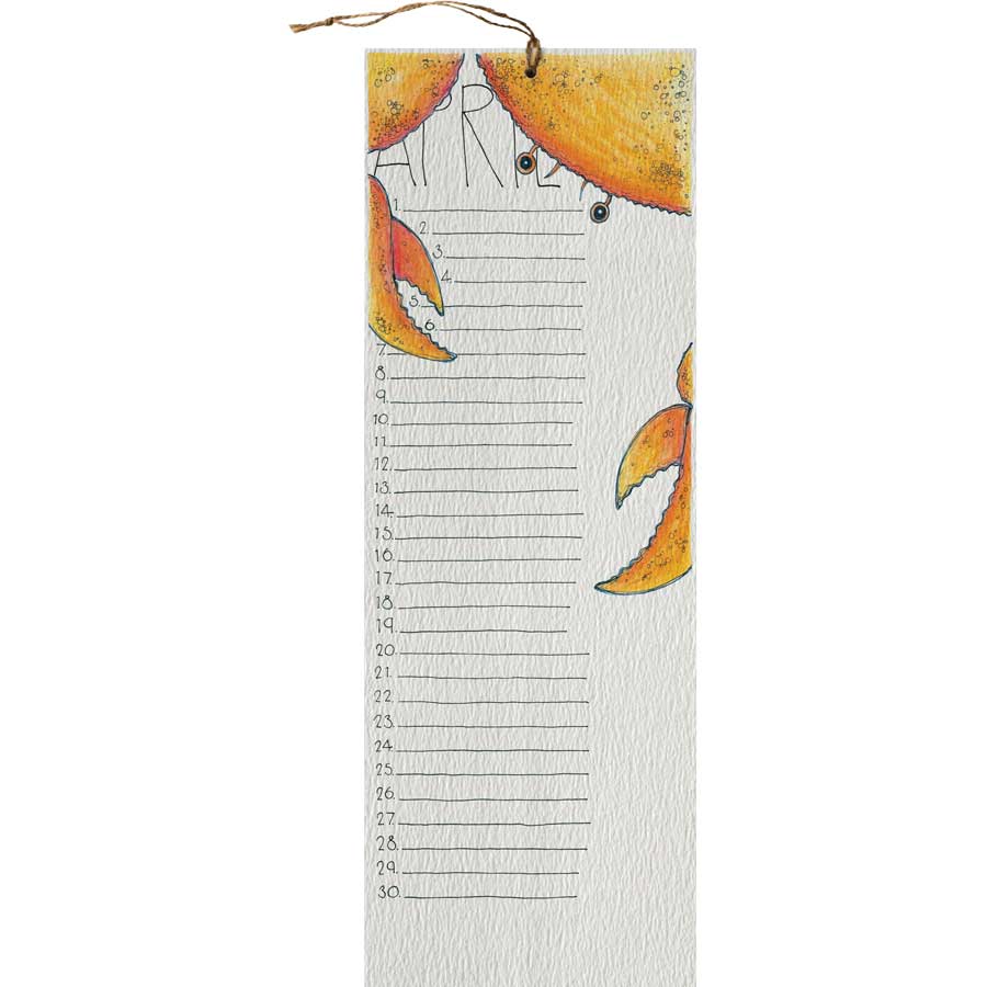 Perpetual Calendar - Seaside #CP-WS-1 – wholesale reusable calendar by Little Difference