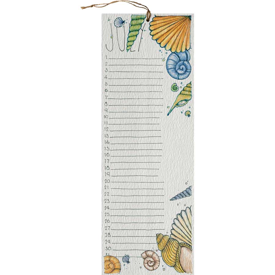 Perpetual Calendar - Seaside #CP-WS-1 – wholesale reusable calendar by Little Difference