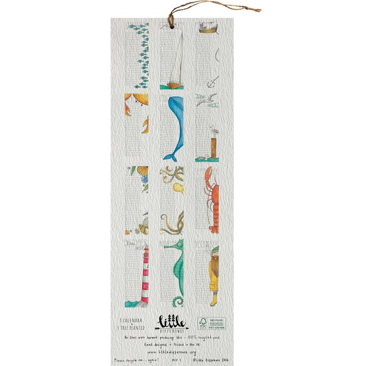 Perpetual Calendar - Seaside #CP-WS-1 – wholesale reusable calendar by Little Difference